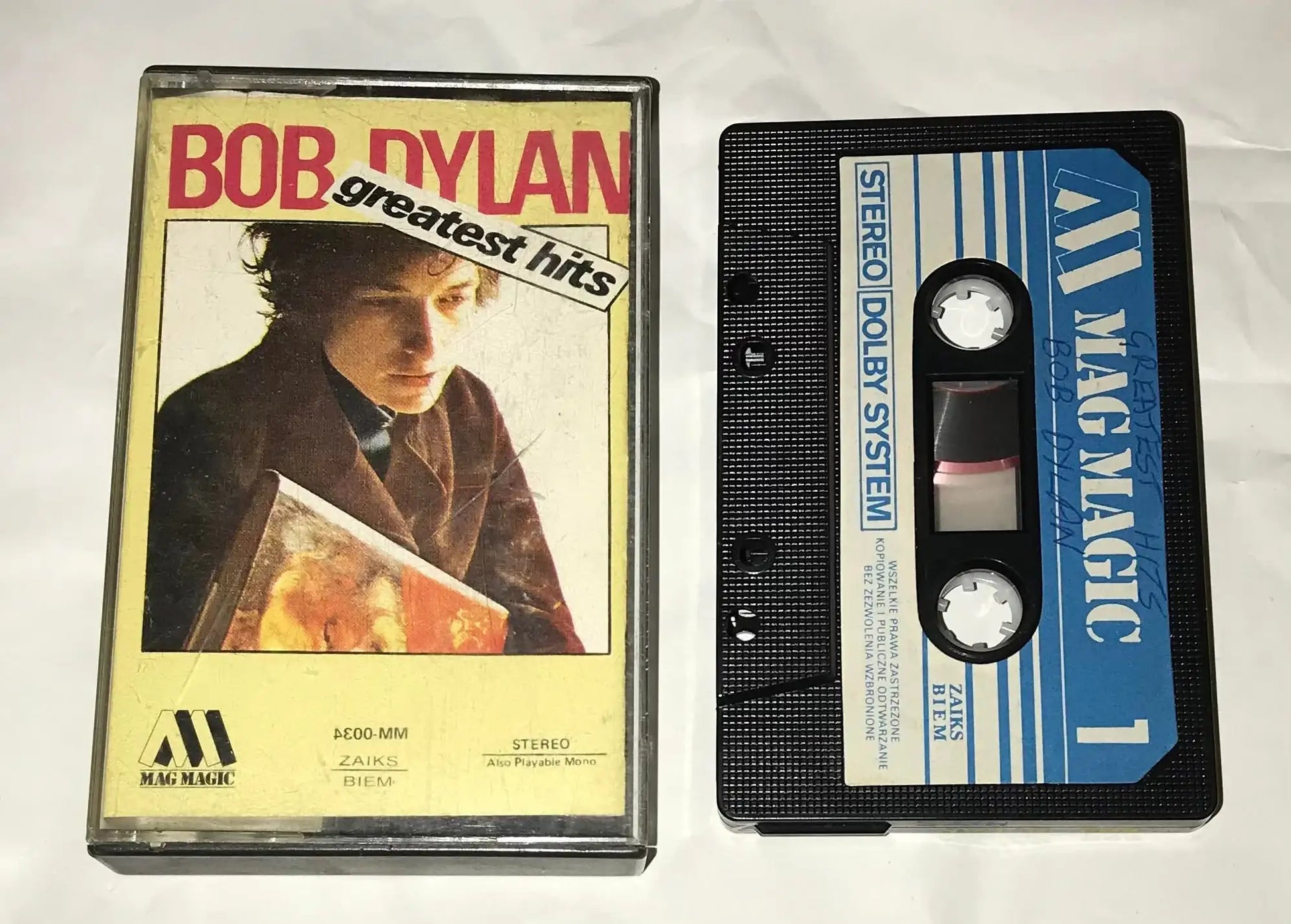 Bob Dylan's Greatest Hits, Mag Magic, MM-0034, Vintage Cassette Magretro