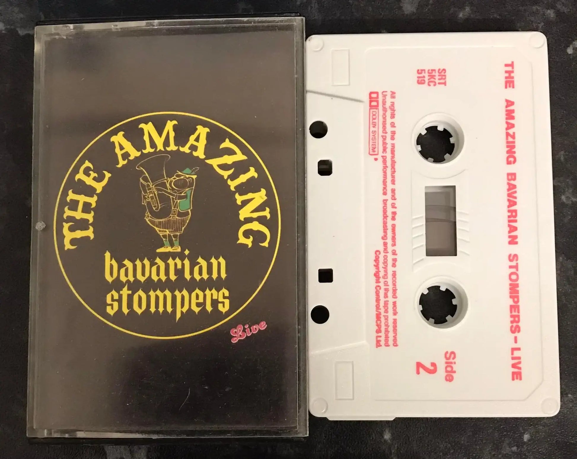 The Amazing Bavarian Stompers Live, SRT5KC519, Vintage Cassette Magretro