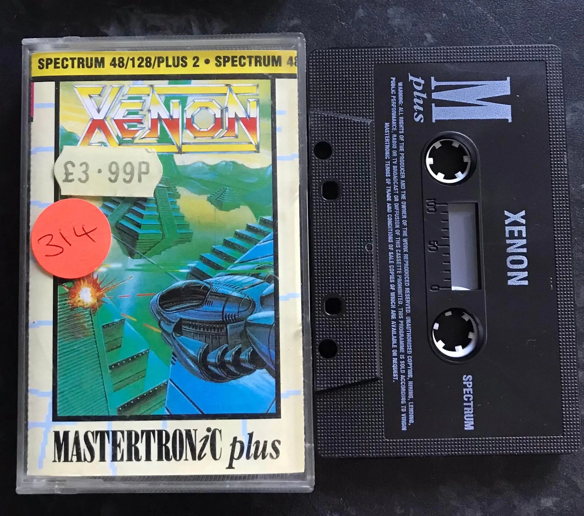 Xenon by Mastertronic Plus, ZX Spectrum Game (RARE), Working Magretro
