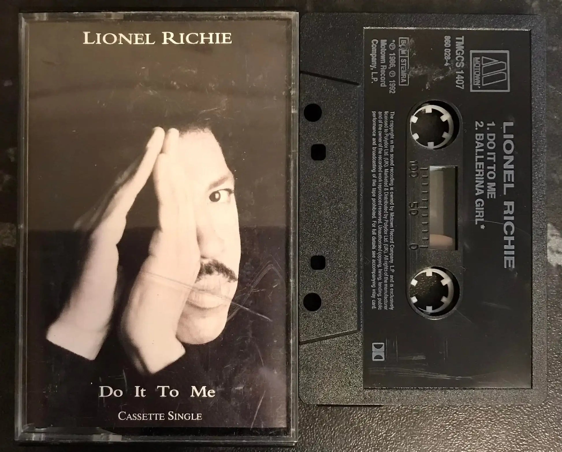 Lionel Richie, Do It To Me Single, Motown, TMGCS 1407, Vintage Cassette Magretro