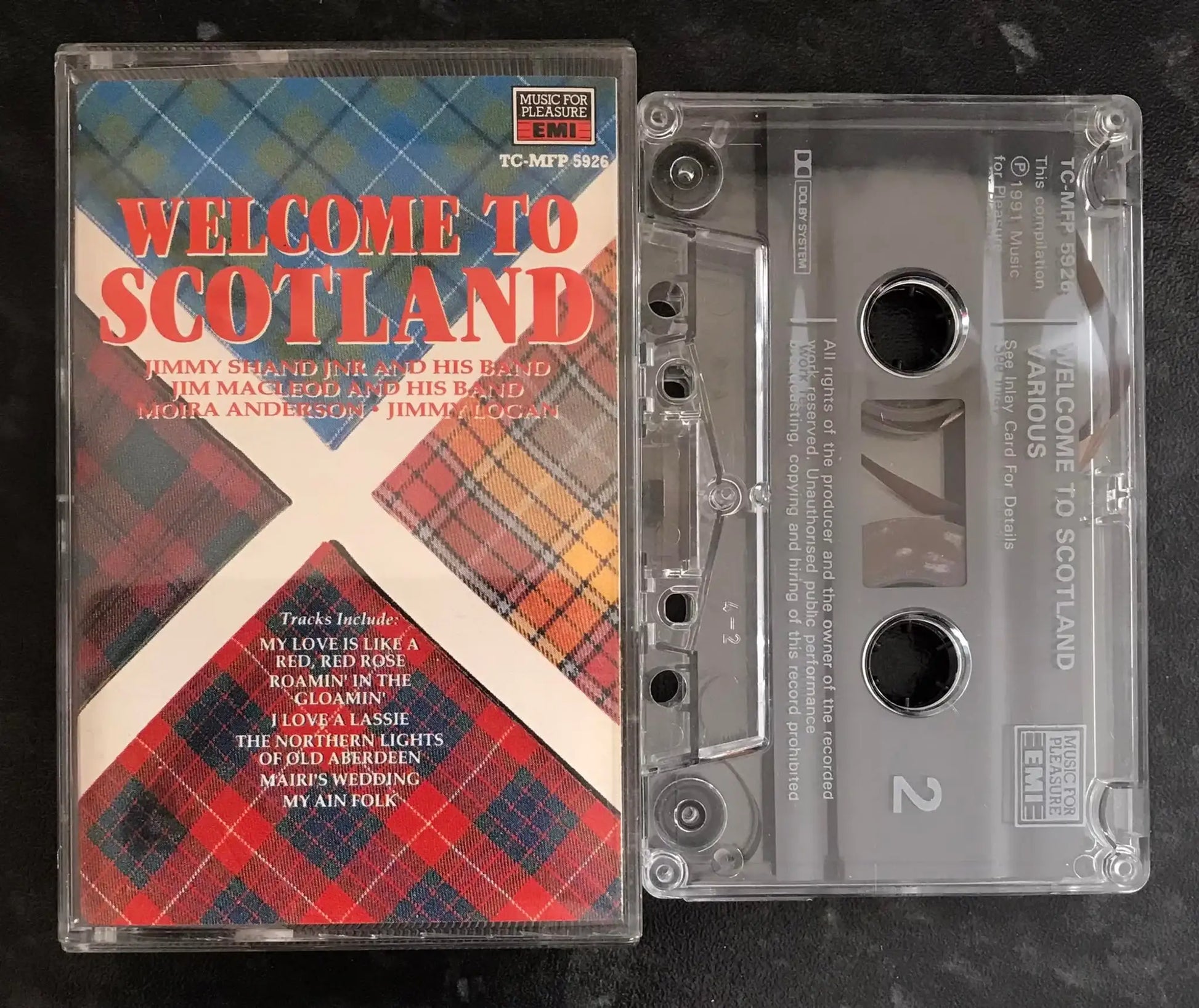 Welcome To Scotland Album, EMI, TC-MFP 5926, Vintage Cassette Magretro