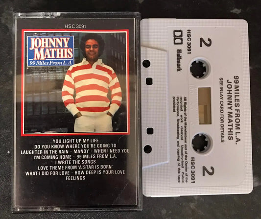 Johnny Mathis, 99 Miles from LA, Hallmark Records, HSC 3091, Vintage Cassette Magretro