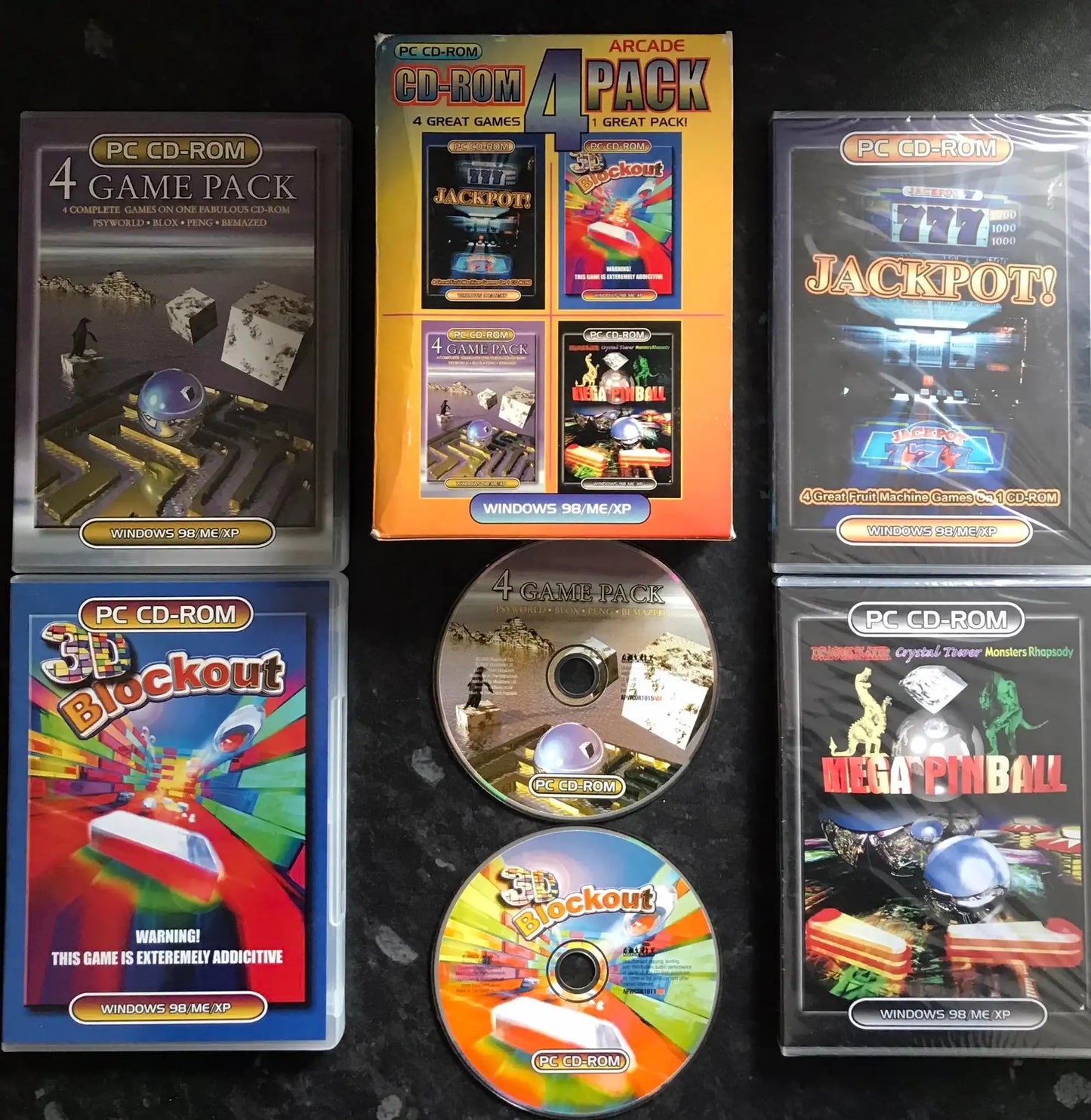 Arcade 4 Pack, CD-ROM Pack, PC Game Magretro