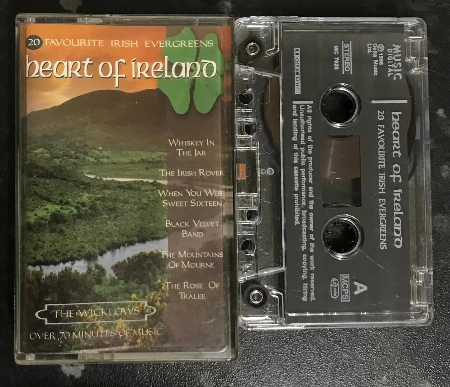 Heart of Ireland, 20 Favourite Irish Evergreens, Music Digital, MC 7020 Magretro