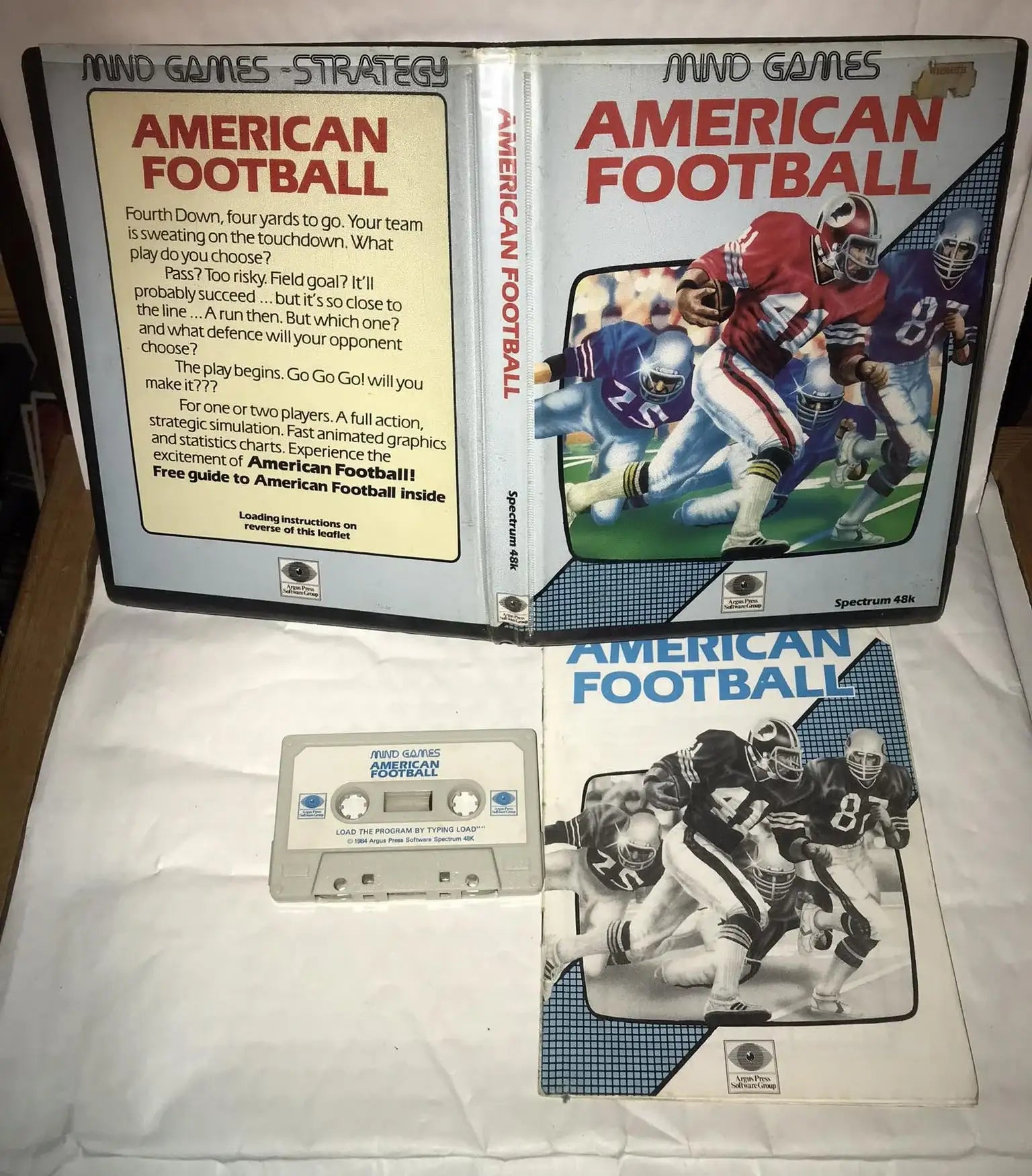 American Football, Big Clamshell, ZX Spectrum by Argus Press Magretro
