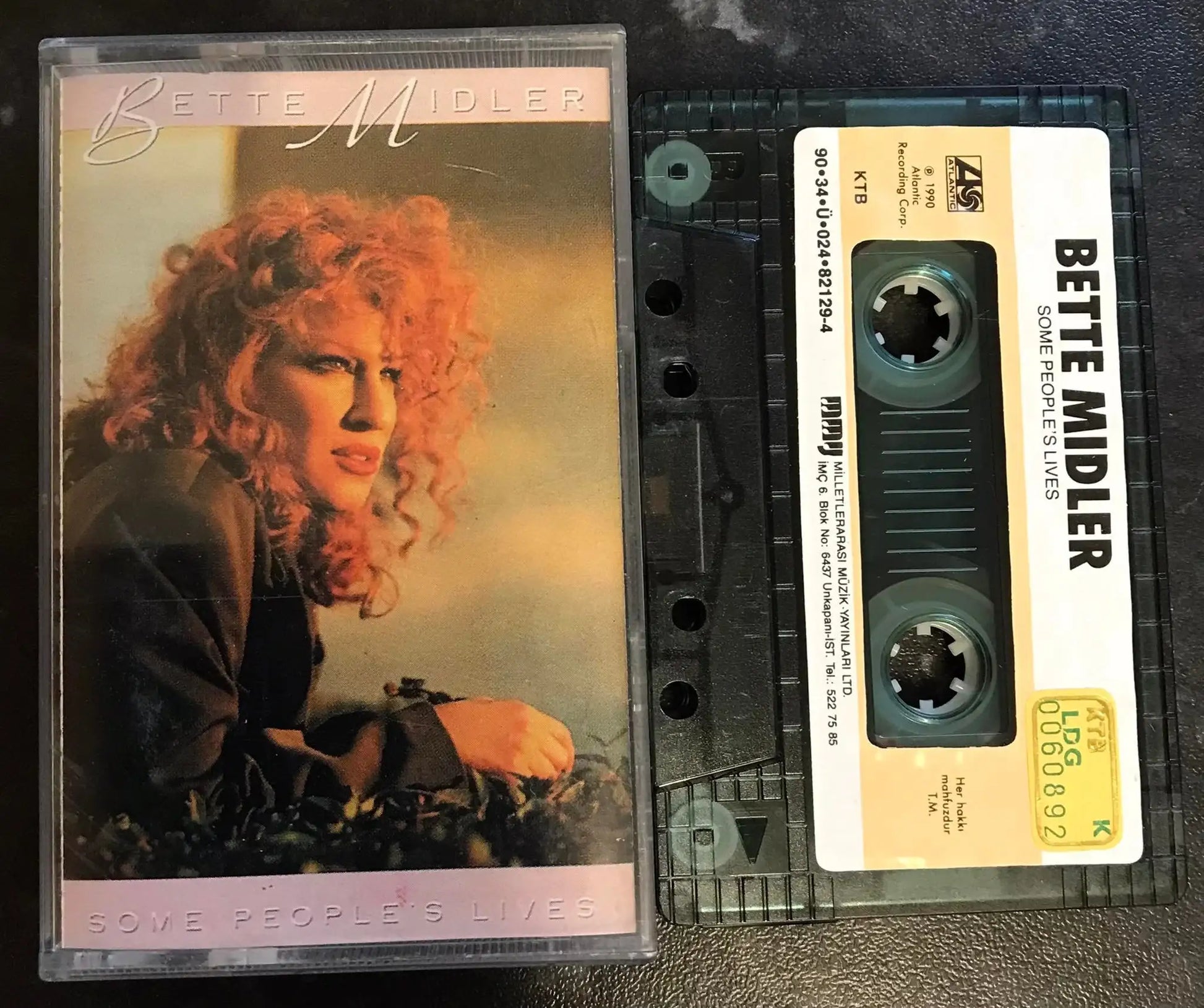 Bette Midler, Some People's Lives, Rare Turkish Release, Atlantic, 82129-4 Magretro