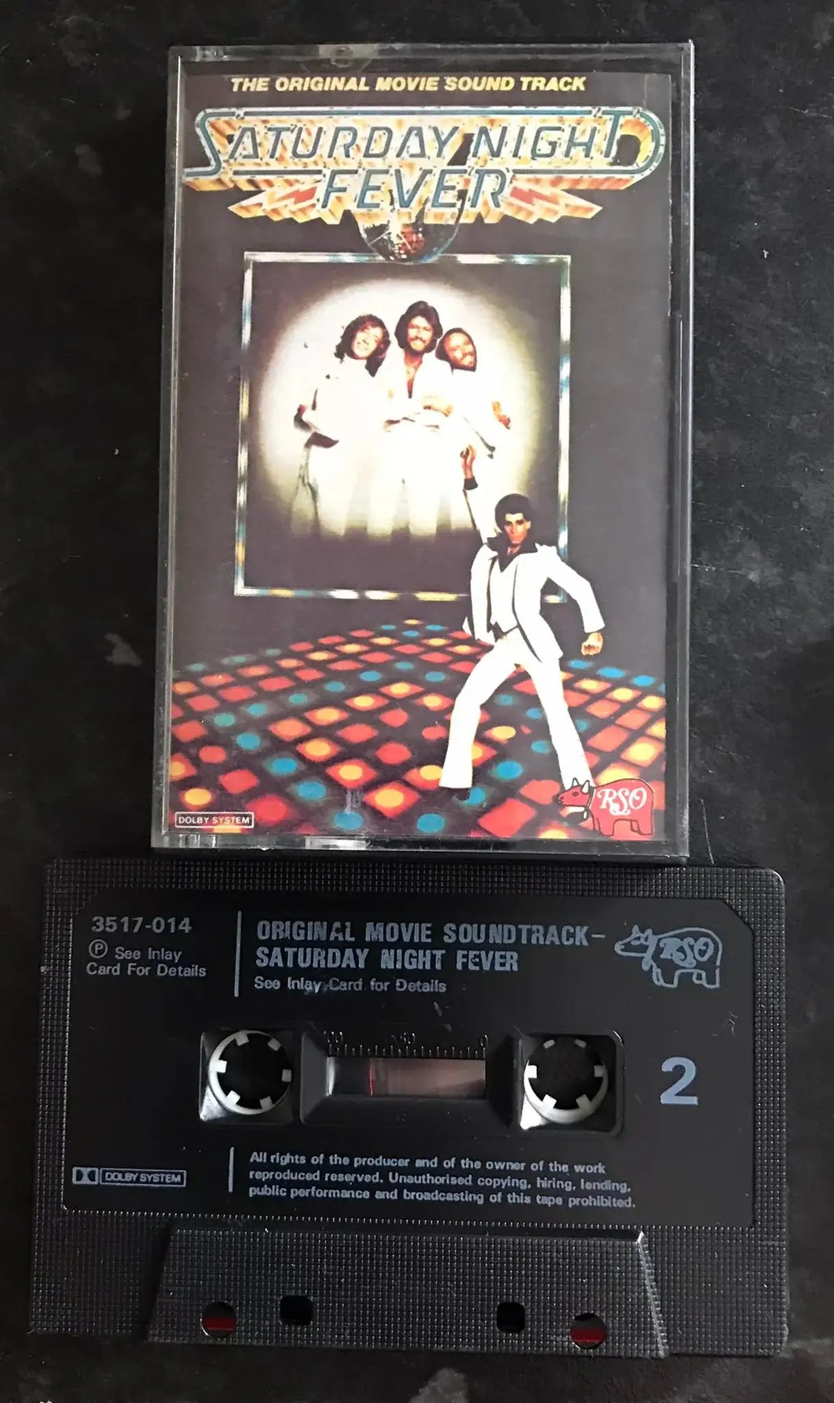 Saturday Night Fever Soundtrack, RSO, 3517 014, Vintage Cassette Magretro