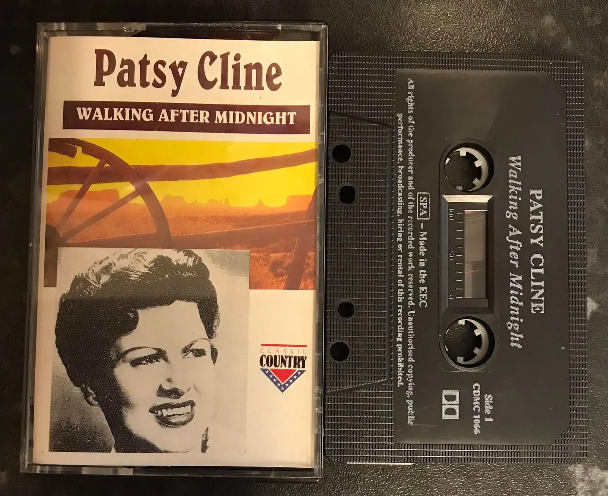 Patsy Cline, Walking After Midnight (RARE), Vintage Cassette Magretro