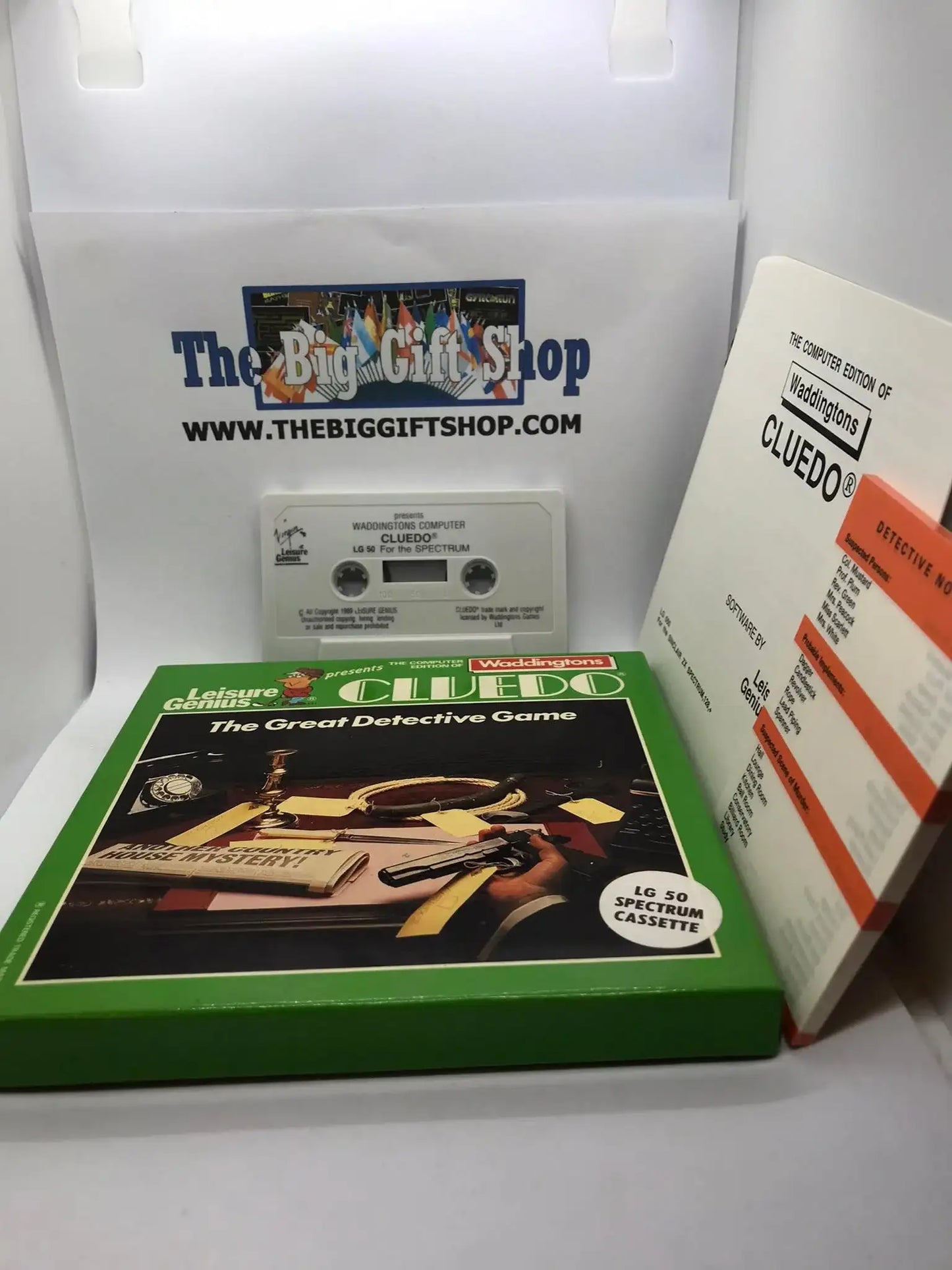 Cluedo, alternate square boxed, ZX Spectrum by Leisure Genius Magretro