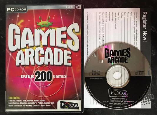 Games Arcade, 200 Games, Focus, PC Game Magretro