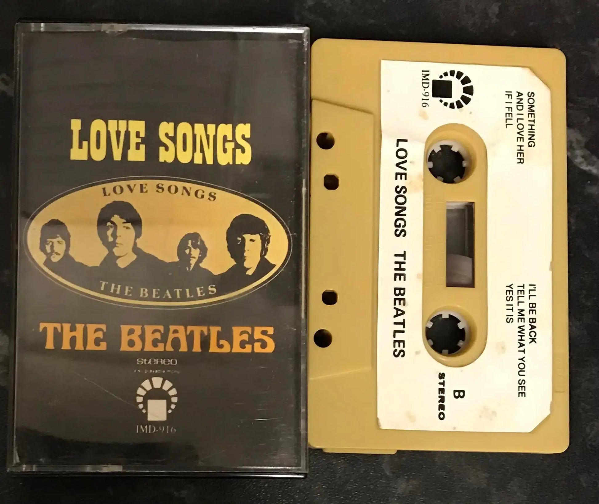 The Beatles, Love Songs Album, IMD-916, BOOTLEG LABEL, Vintage Cassette Magretro