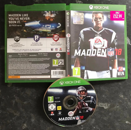 madden nfl 18, Xbox One Game, UK PAL Magretro