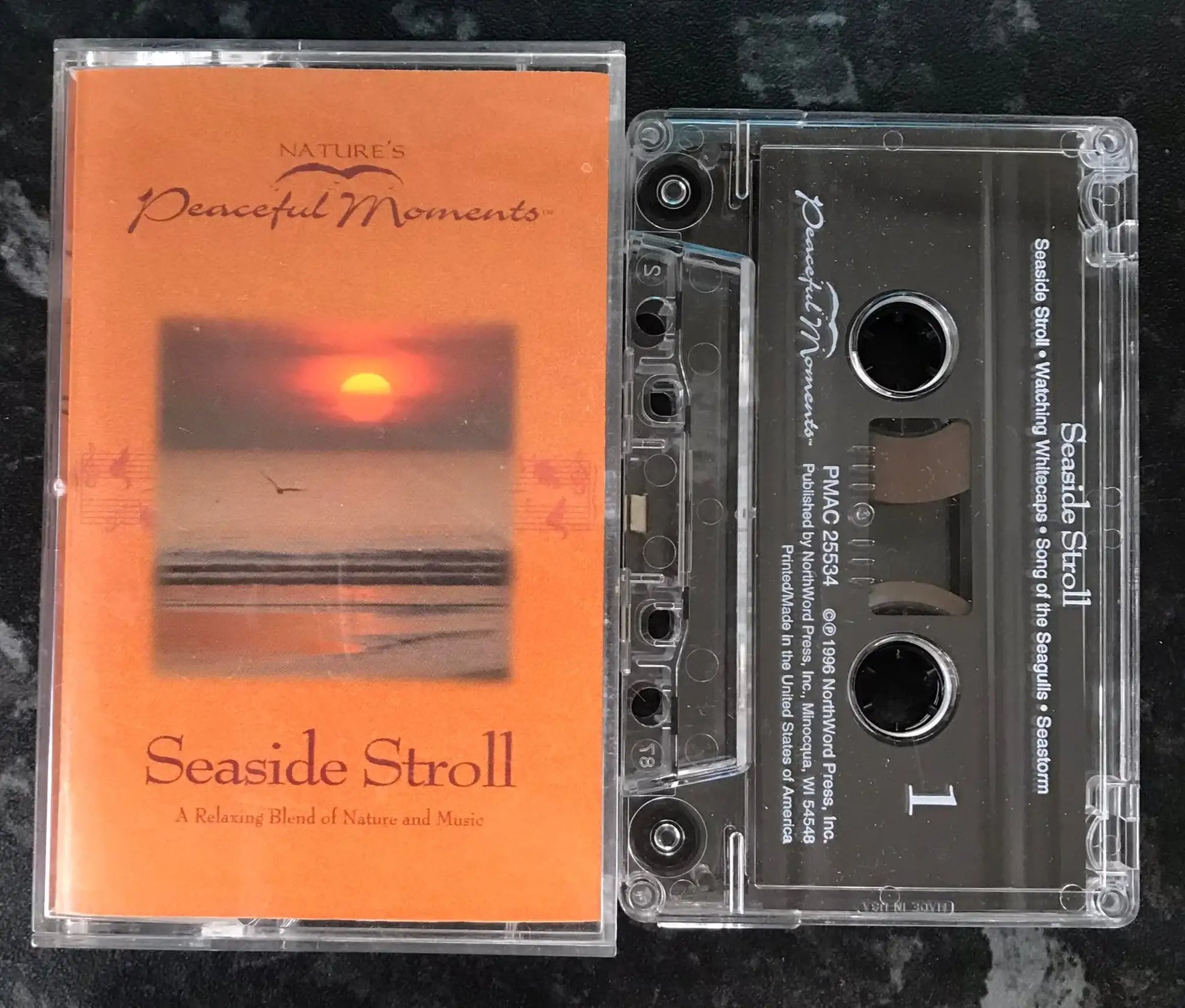 Nature's Peaceful Moments, SeaSide Stroll Album, pmac 25534, Vintage Cassette Magretro