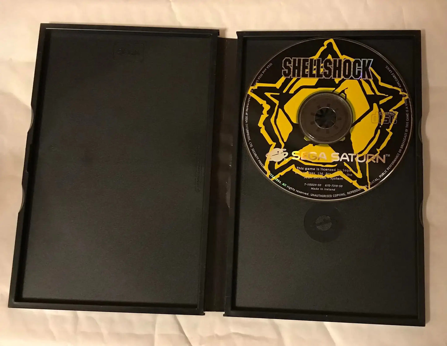 Sega Saturn game, shellshock UK PAL Magretro