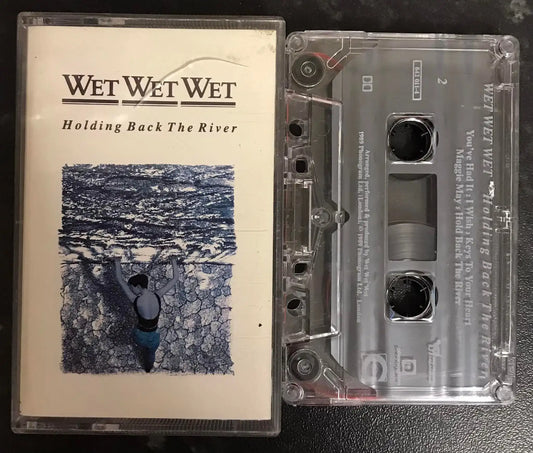 Wet Wet Wet, Holding Back The River Album, 842 011-4, Vintage Cassette Magretro