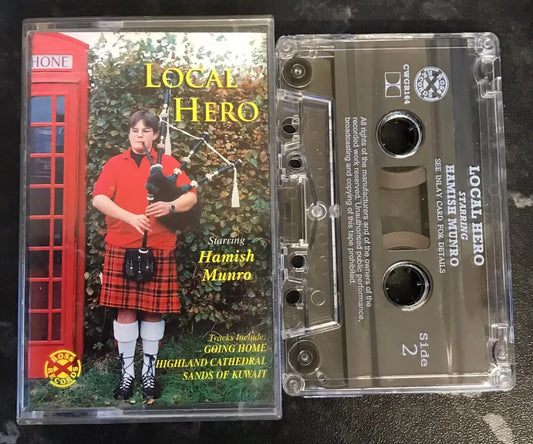 Hamish Munro, Local Hero Album, cwgr 164, Ross Records, Vintage Cassette Magretro
