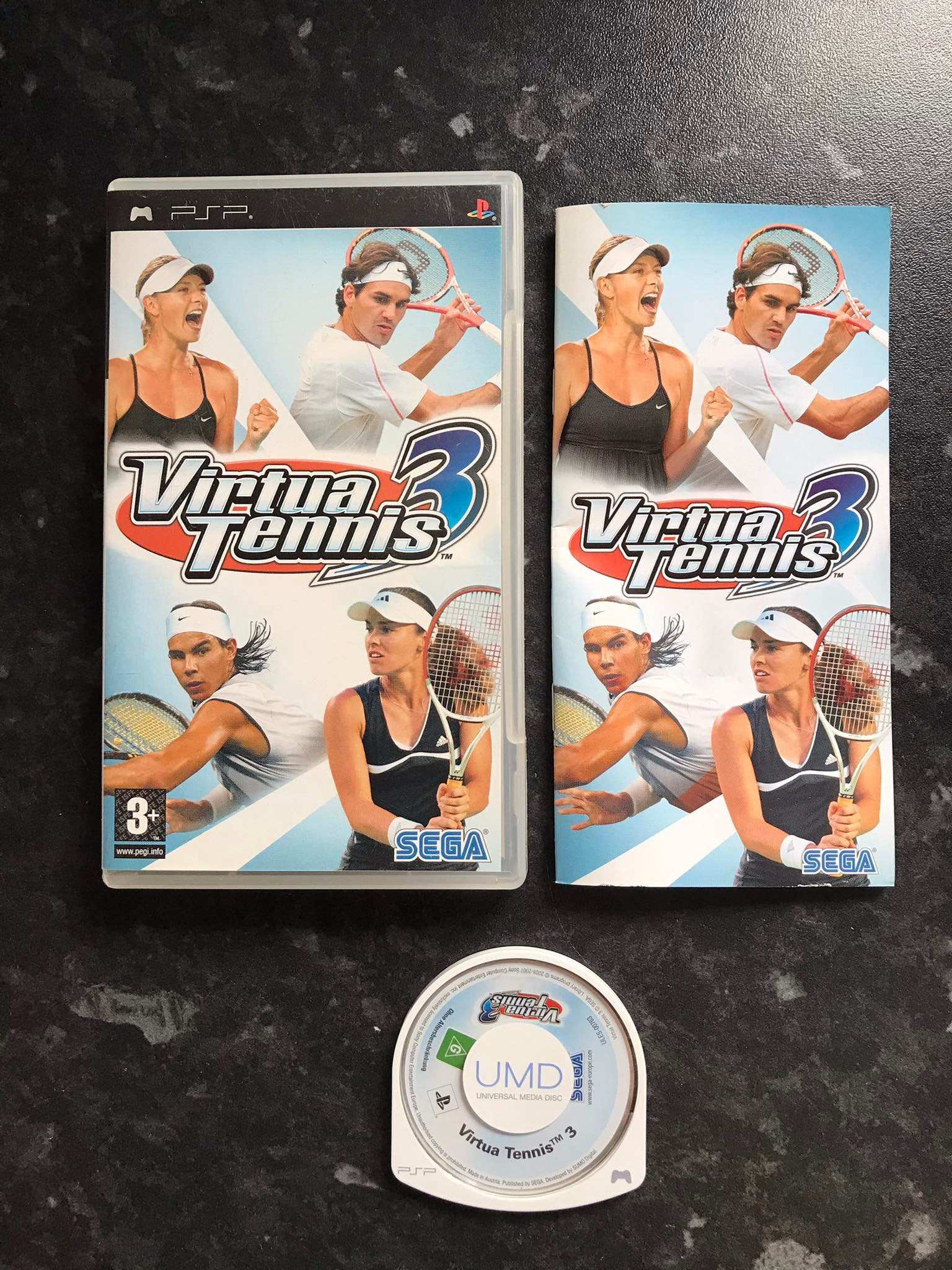 virtua tennis 3, PSP game, with box Magretro