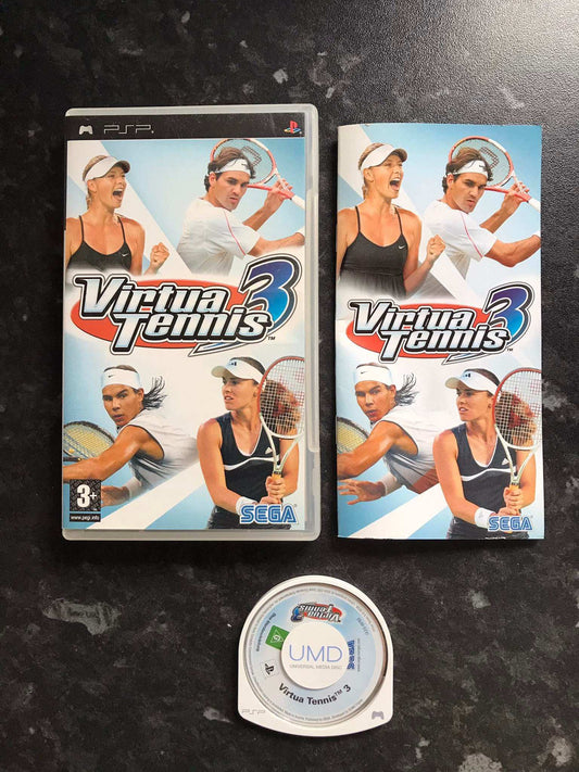 virtua tennis 3, PSP game, with box Magretro