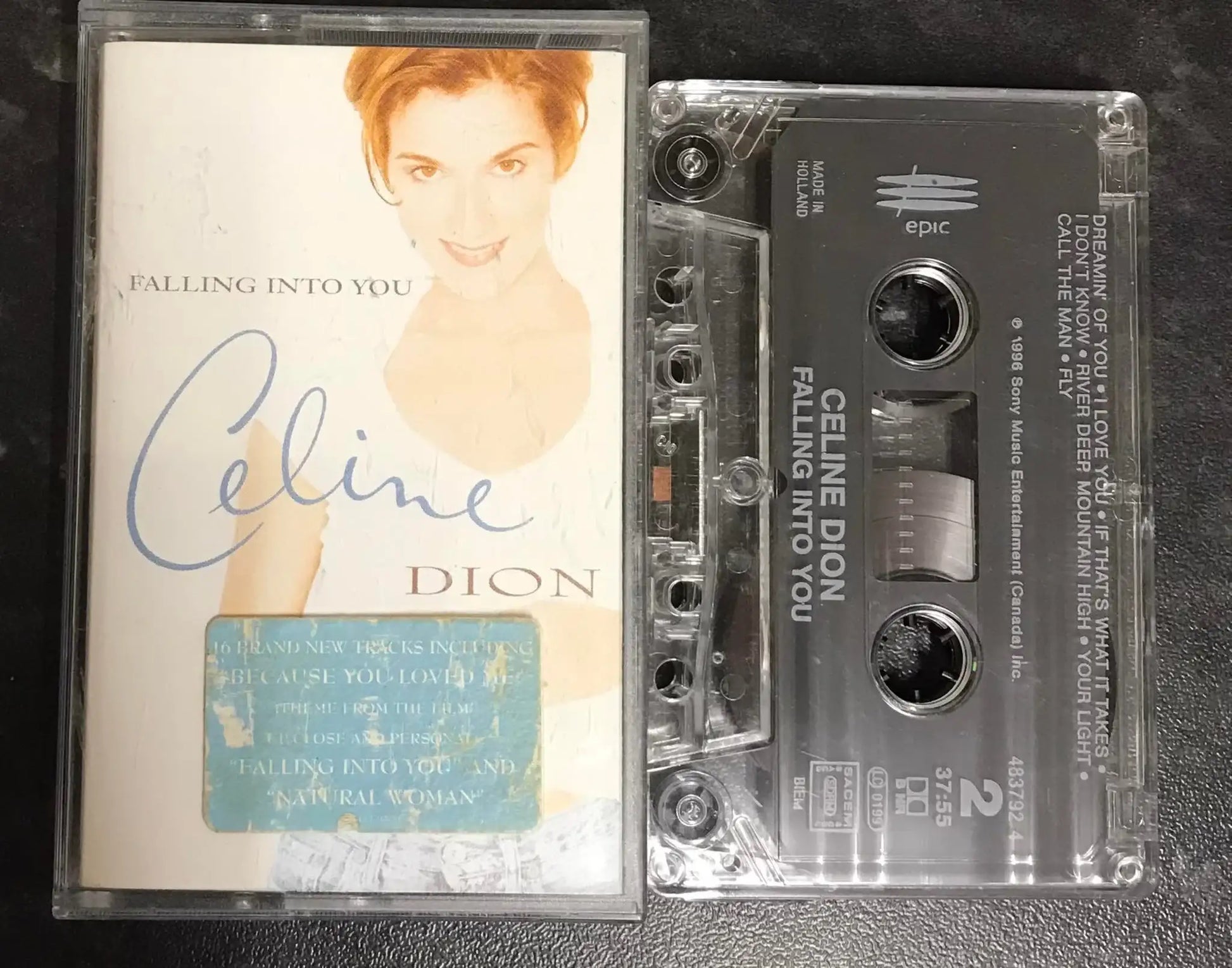 Celine Dion, Falling Into You Album, Epic, EPC 483792 4, Vintage Cassette Magretro