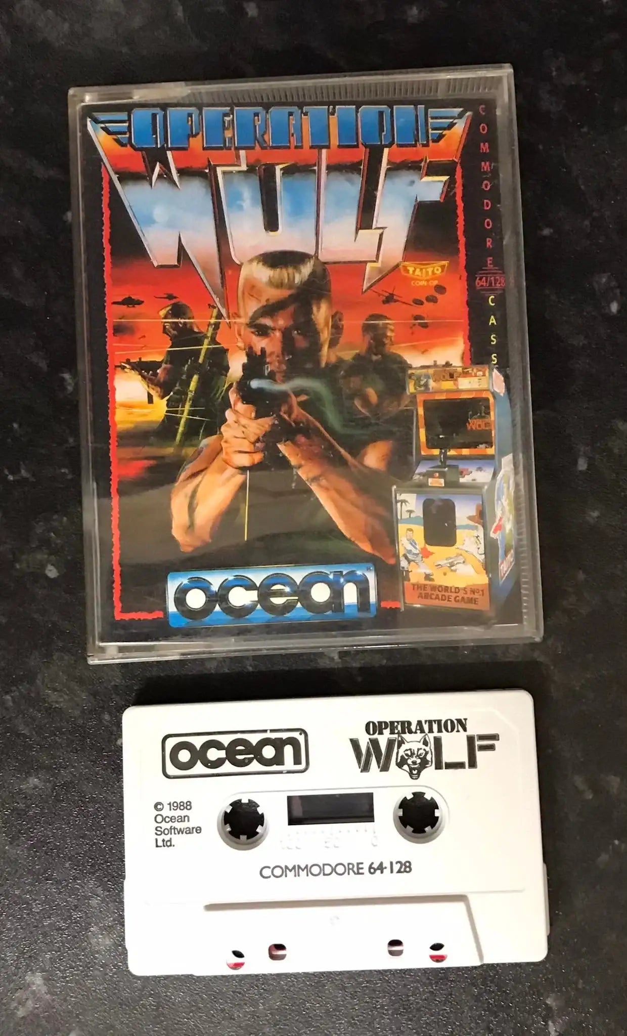 Operation Wolf, C64, by Ocean, WORKING Magretro