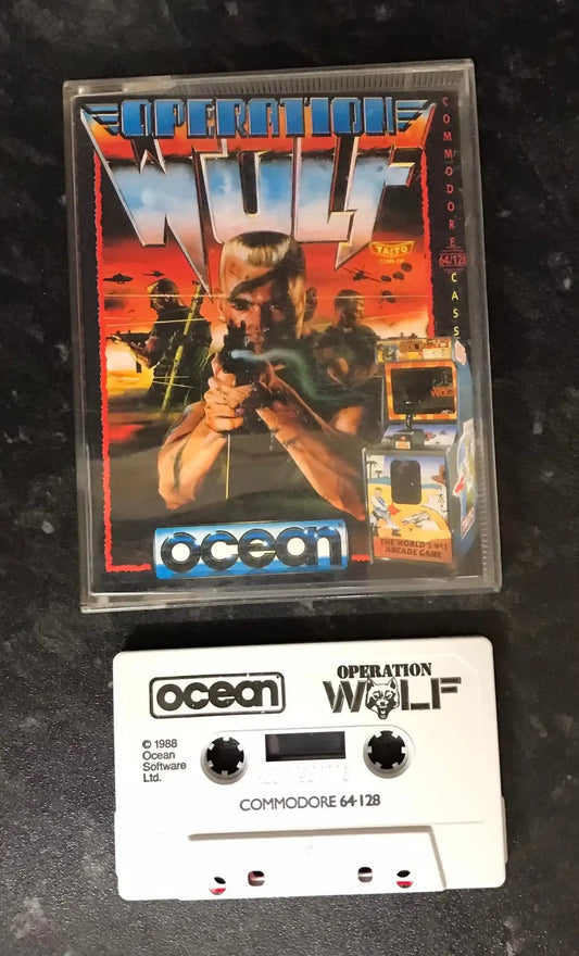Operation Wolf, C64, by Ocean, WORKING Magretro