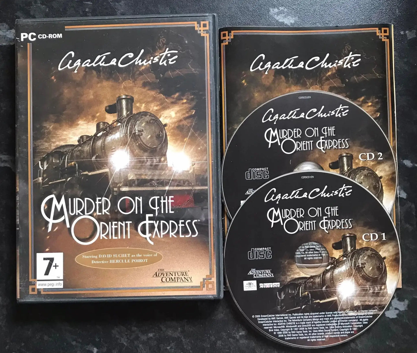 Agatha Christie, Murder On The Orient Express, UK, Pal, PC Game Magretro