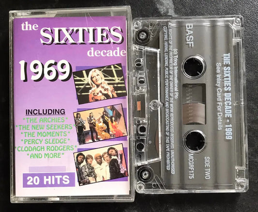 The Sixties Decade 1969 Album, Tring Int, MCGRF175, Vintage Cassette Magretro