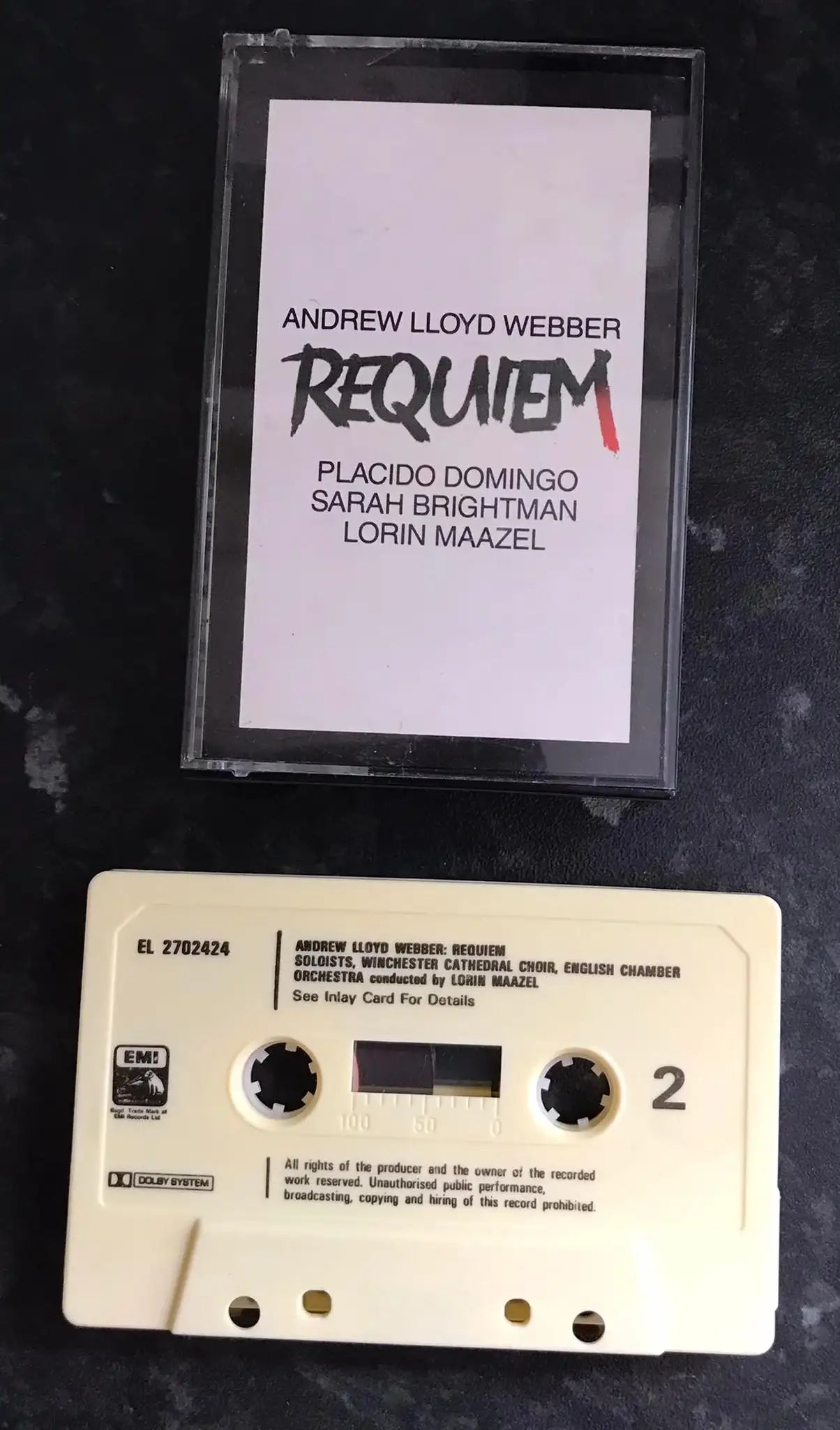 Requiem Album, Andrew Lloyd Webber, His Master's Voice, TC ALW 1 Magretro