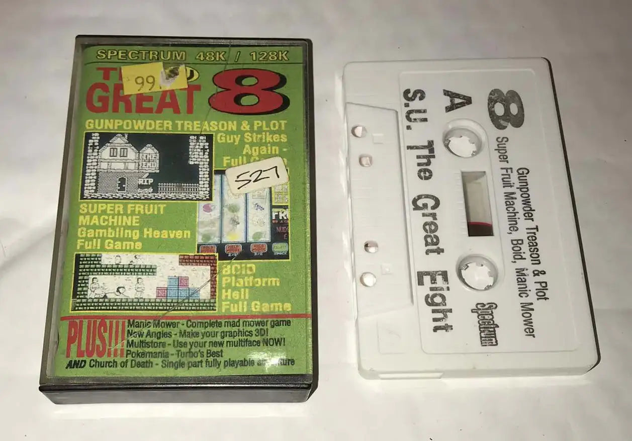 Sinclair User Tape, The Great 8 (24) Nov 92- Zx Spectrum Magretro
