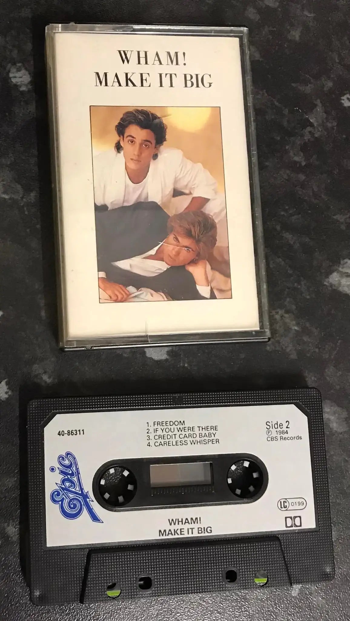 Wham!, Make It Big Album, Epic, 40-86311, Vintage Cassette Magretro