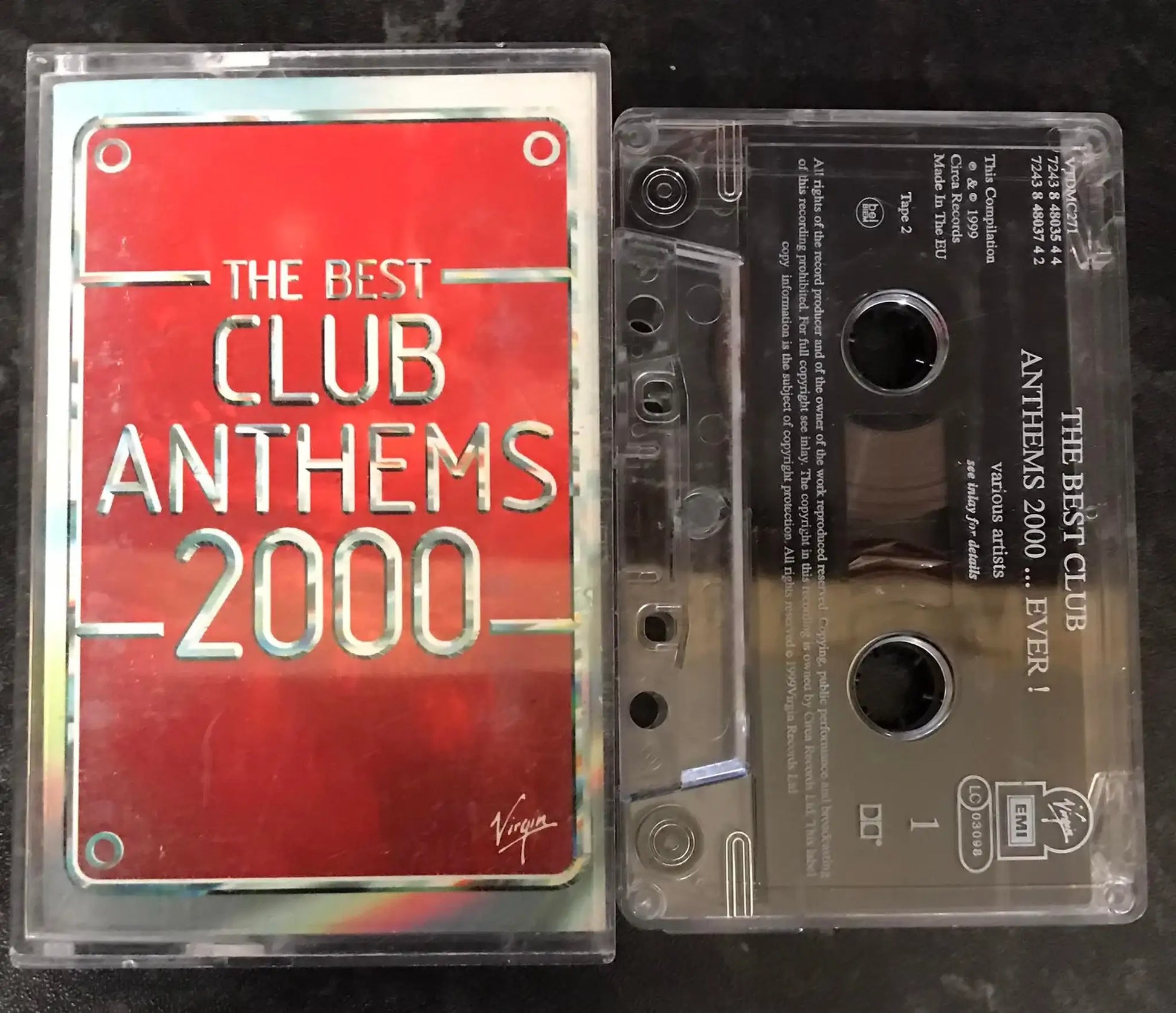 The Best Club Anthems 2000, Tape Two, VIRGIN, VTDMC271, Vintage Cassette Magretro