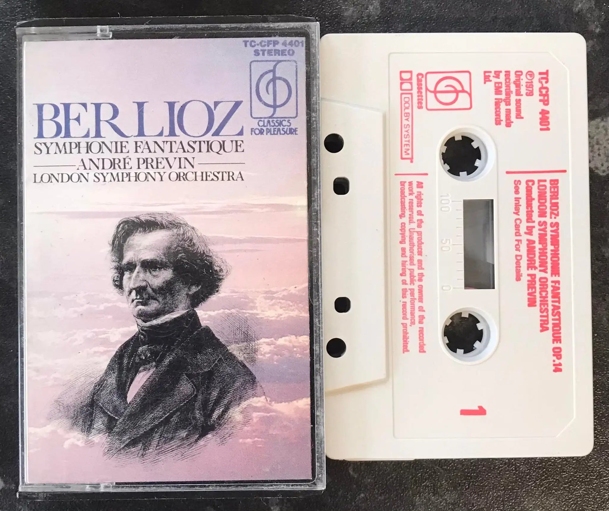 Berlioz, Symphonie Fantastique, Andre Previn, TC-CFP 4401, Vintage Cassette Magretro