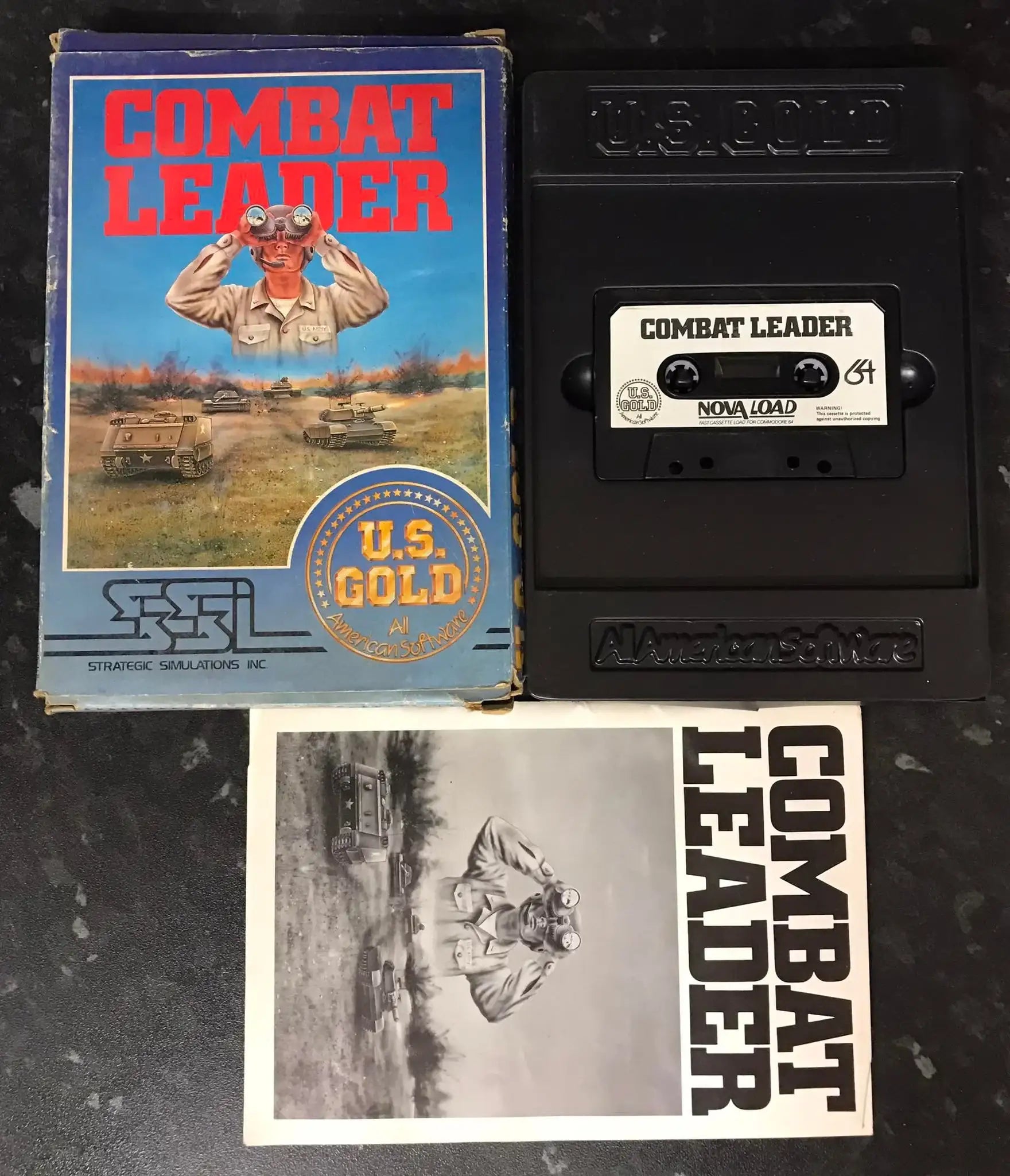 Combat Leader, C64, Released by US Gold, WORKING Magretro