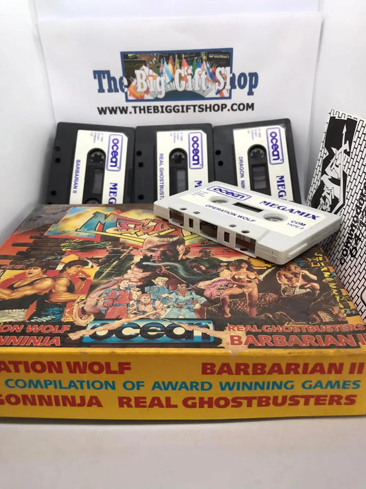 Mega Mix Compilation, C64, Released by Ocean Software Magretro