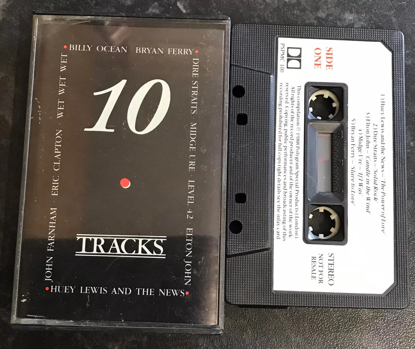 10 Tracks Album Promo, PolyGram Special Products, PSPMC 100, Vintage Cassette Magretro