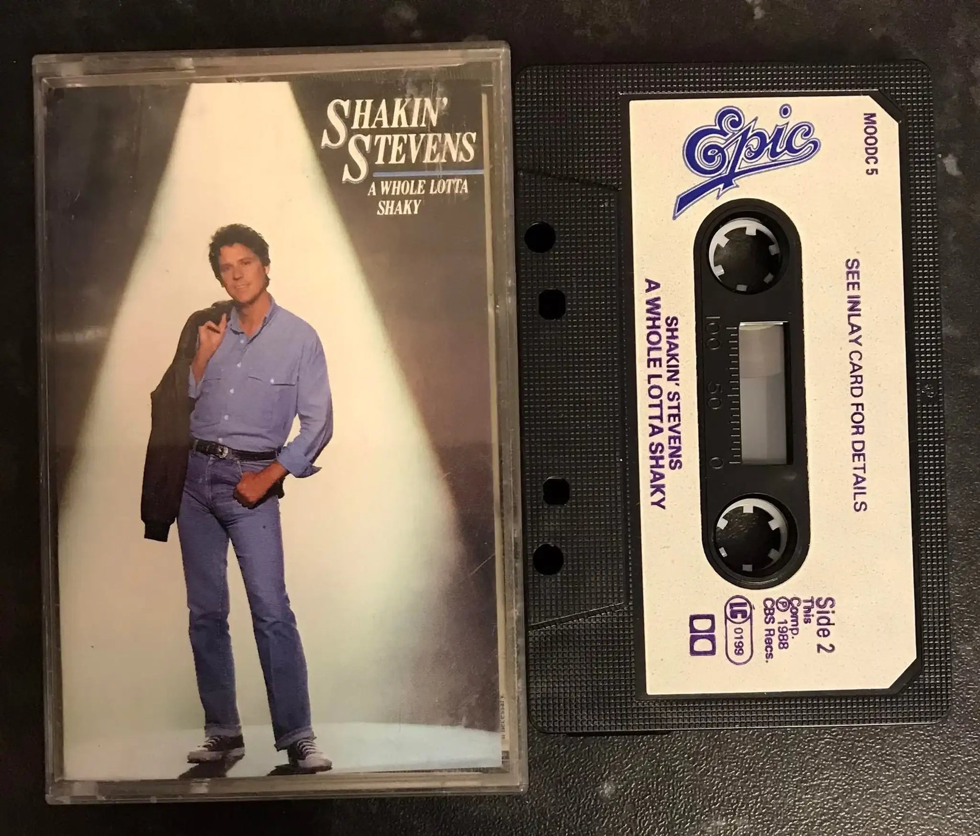 Shakin' Stevens, A Whole Lotta Shaky Album, Epic, MOOD C5, Vintage Cassette Magretro