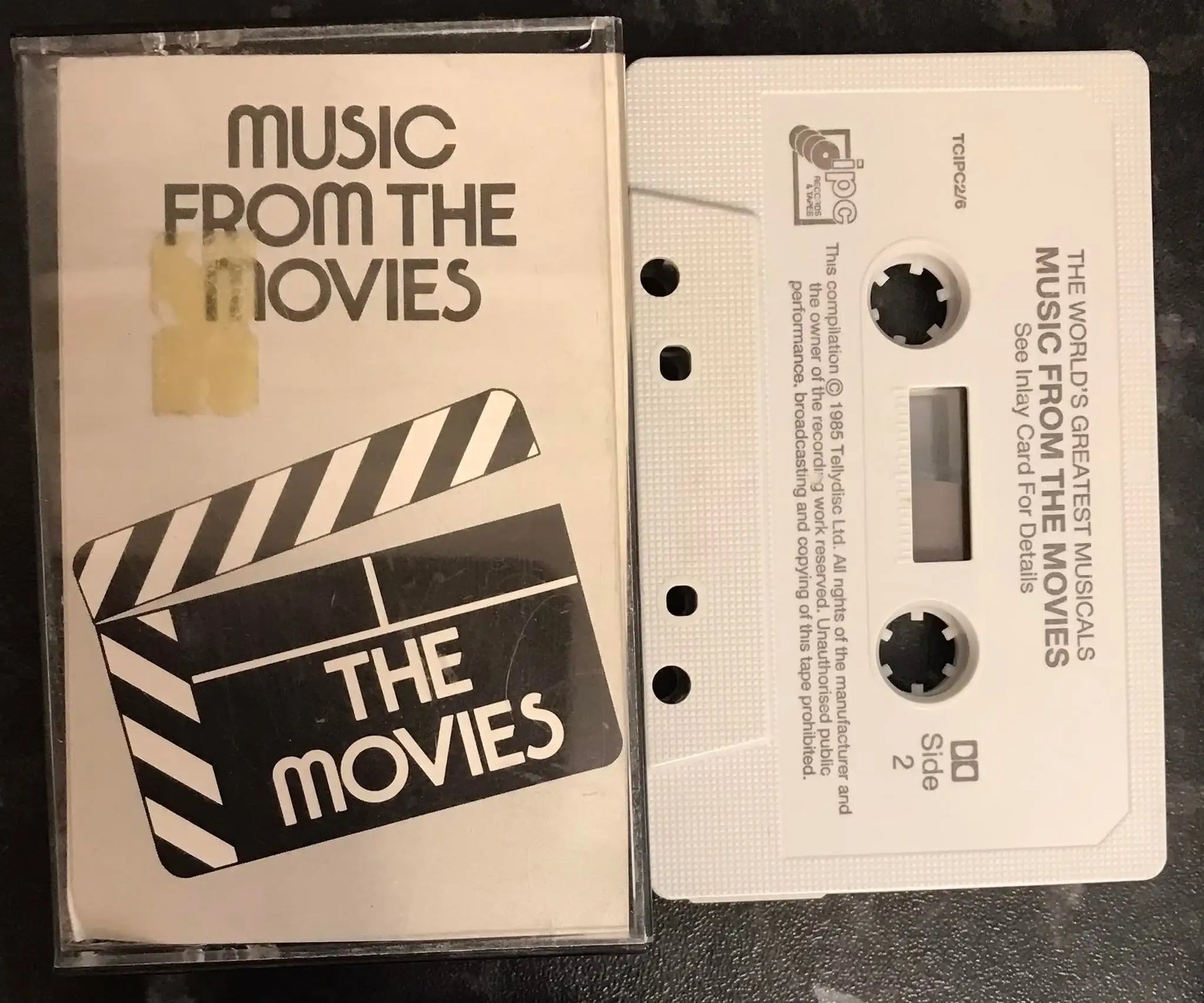 Music From The Movies, Worlds Greatest Musicals, tc ipc 2/6, Vintage Cassette Magretro