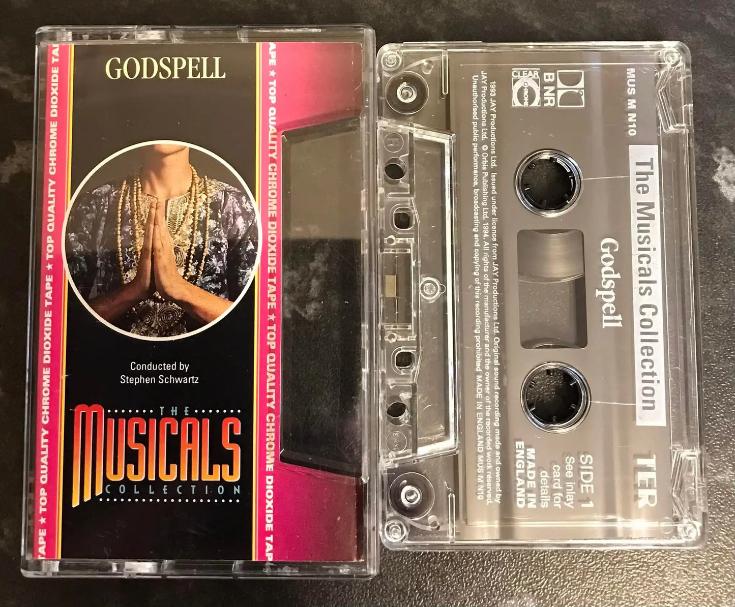 The Musicals Collection, no 10, Godspell, MUS M N10, Vintage Cassette Magretro