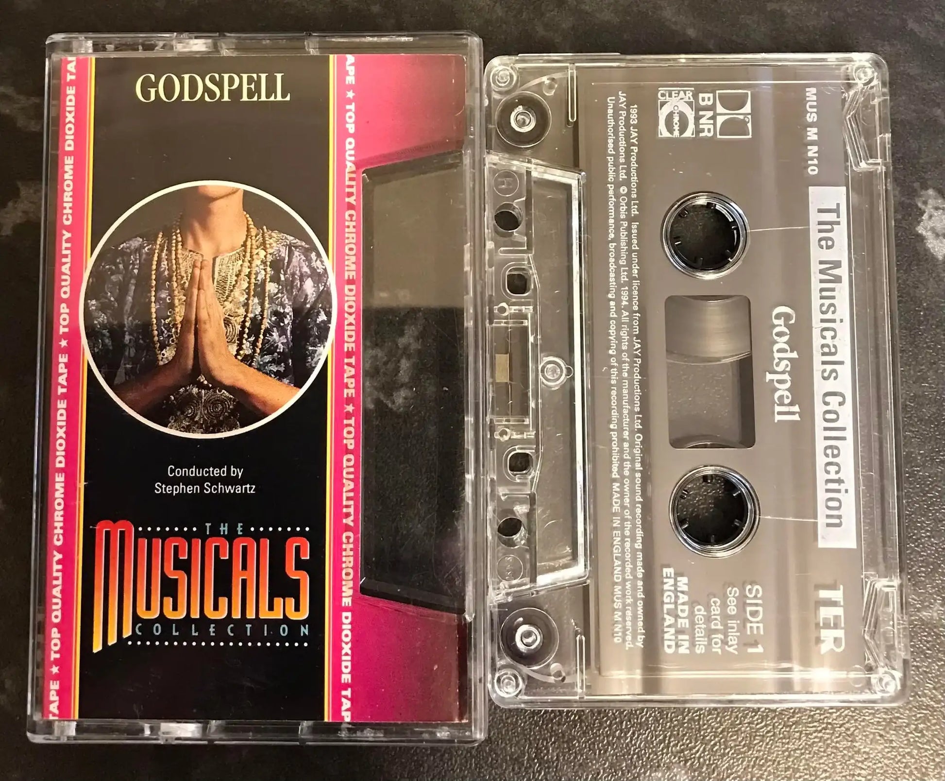The Musicals Collection, no 10, Godspell, MUS M N10, Vintage Cassette Magretro