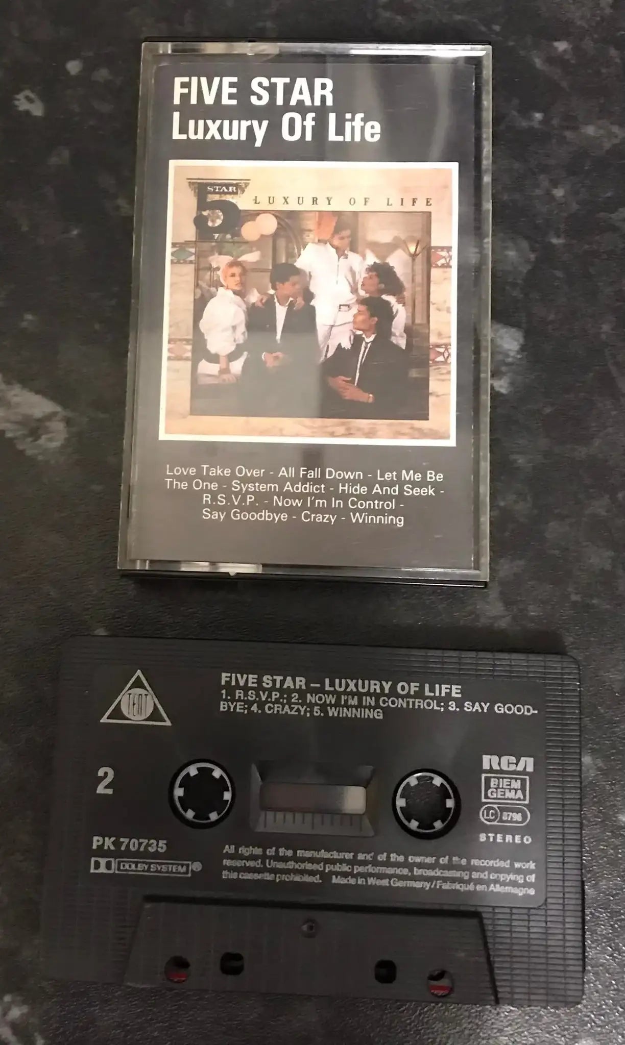 Five Star, Album Title, Luxury Of Life Album, Tent, PK 70735, Vintage Cassette Magretro