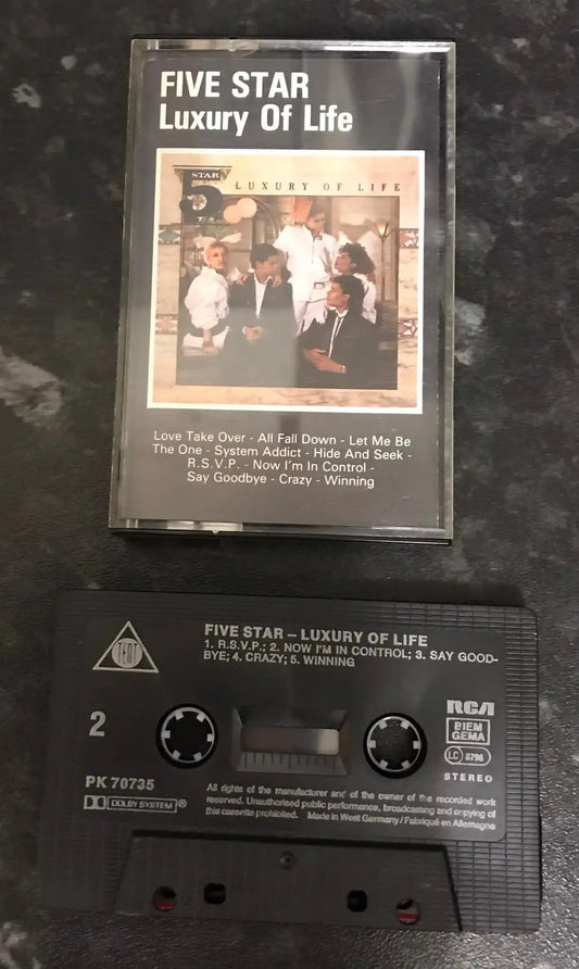 Five Star, Album Title, Luxury Of Life Album, Tent, PK 70735, Vintage Cassette Magretro