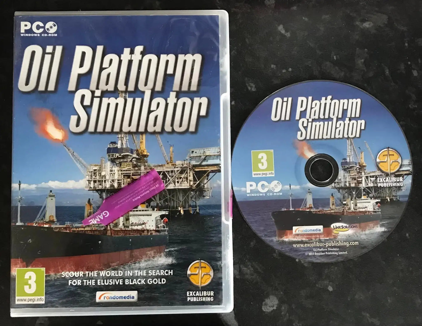 Oil Platform Simulator, UK, Pal, PC Game Magretro