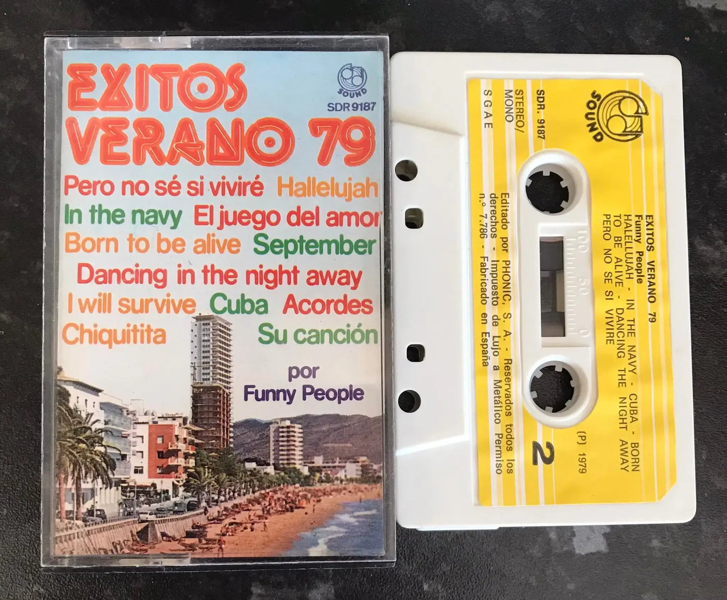 Exitos Verano 79, Funny People, RARE, SDR 9187, Vintage Cassette Magretro