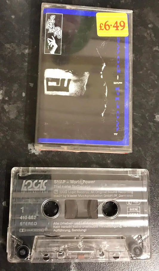 Snap, World Power Album, Logic Records, 410 682, Vintage Cassette Magretro