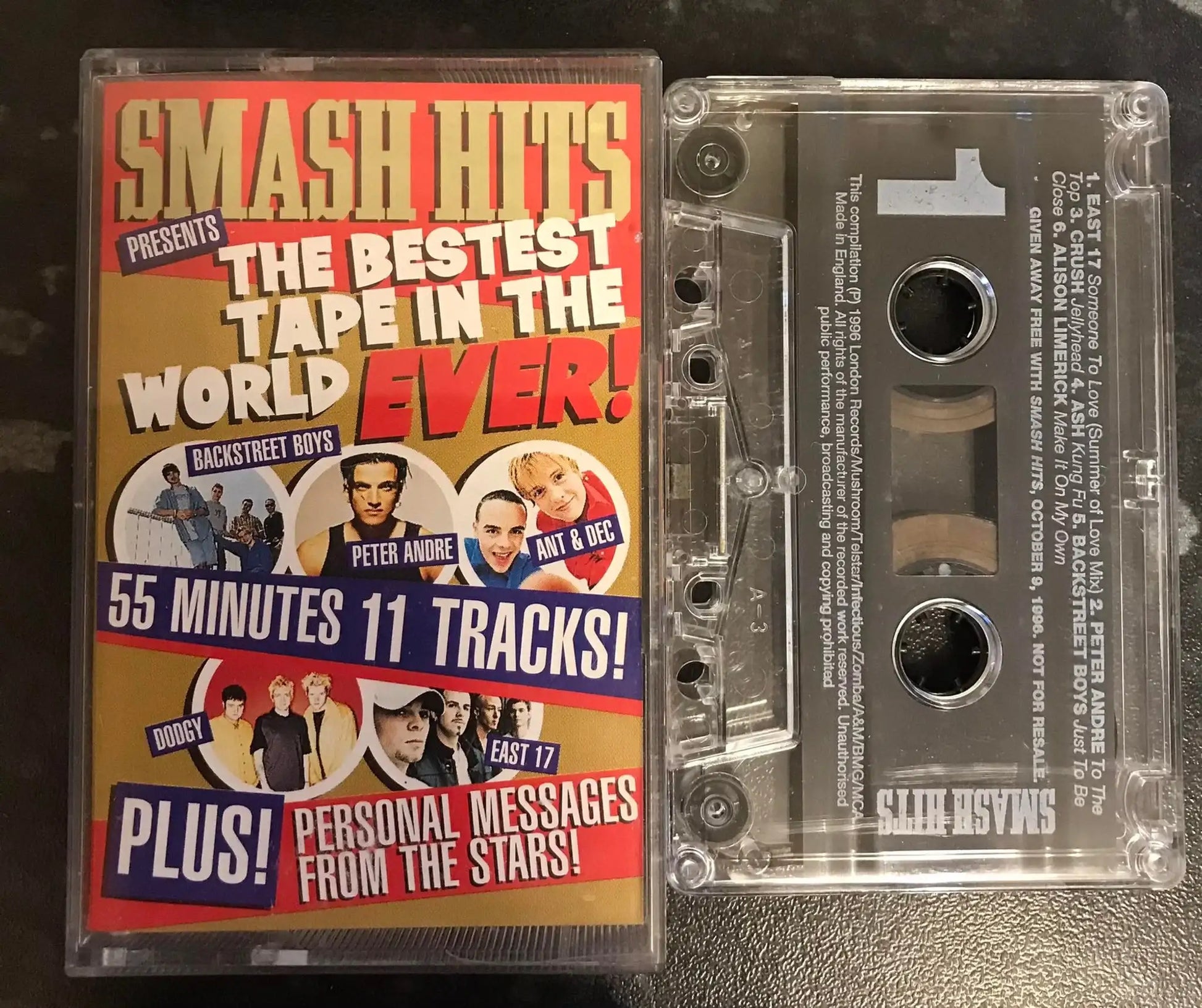 Smash Hits Magazine, October 1996, The Bestest Tape In The World EVER Magretro