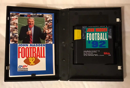 Sega Genesis game, john madden football 92 -UK PAL Magretro