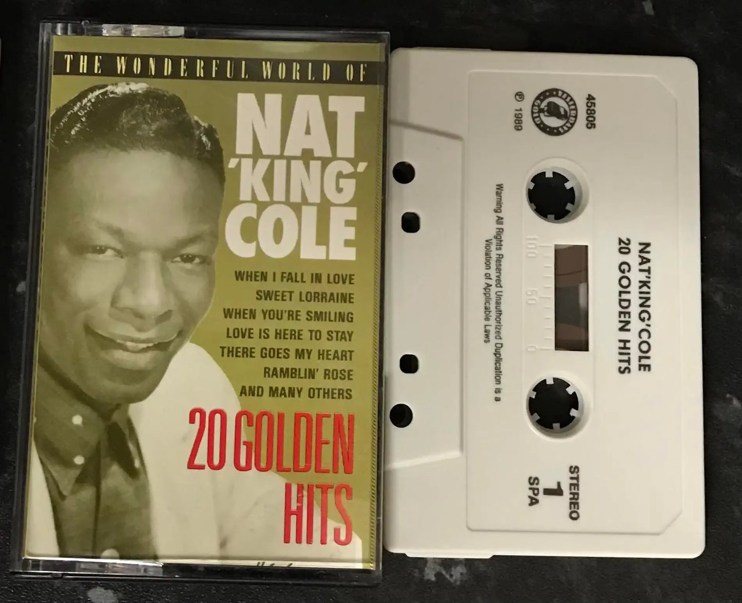 The Wonderful World of Nat King Cole, 20 Golden Hits, Yesterdays Gold, YDG 45805 Magretro
