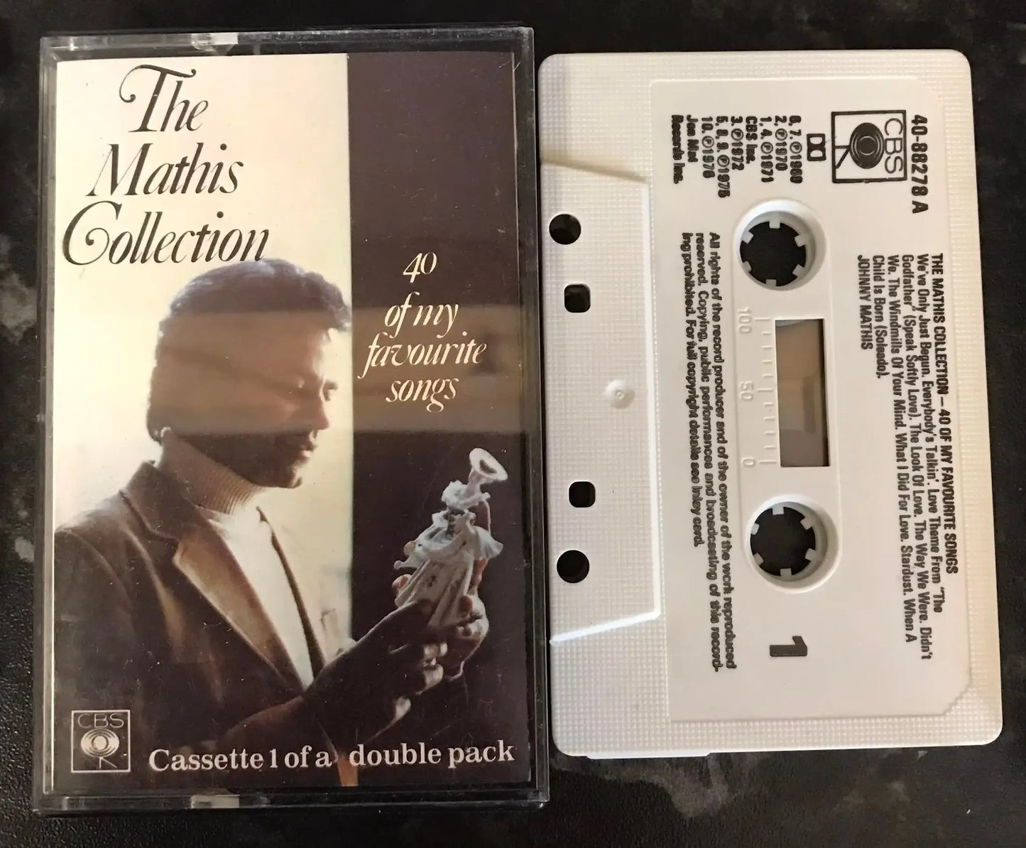 Johnny Mathis, The Mathis Collection, Double Album, 40-88278, Vintage Cassette Magretro