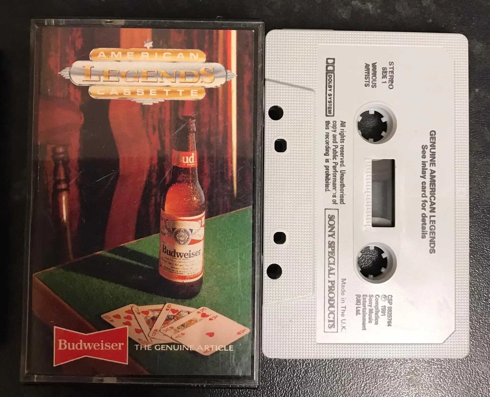 American Legends Cassette, Budweiser Promo Tape, CSP 9825764, Vintage Cassette Magretro