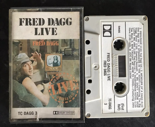 Fred Dagg Live Album, (RARE), tc dagg 3, Vintage Cassette Magretro